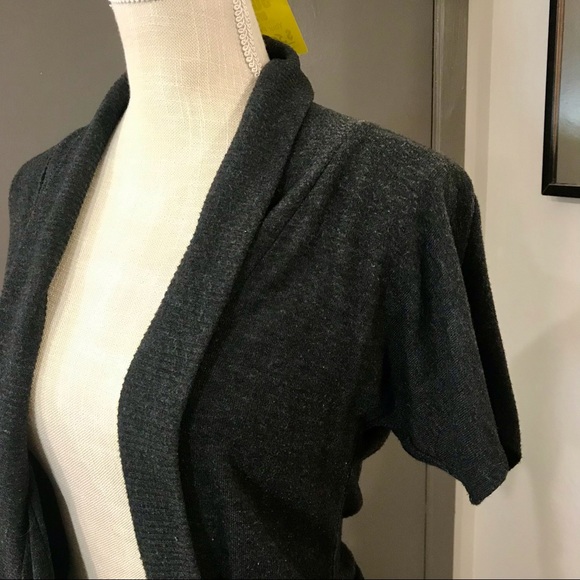 THE IMPECCABLE PIG Open Cardigan Short Sleeve Two Pockets - Picture 4 of 12